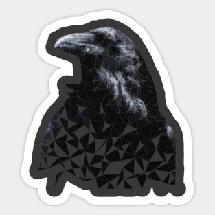 Low Poly Crow Sticker